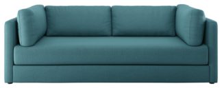 An Image of Habitat Flip 3 Seater Fabric Sofa Bed - Teal