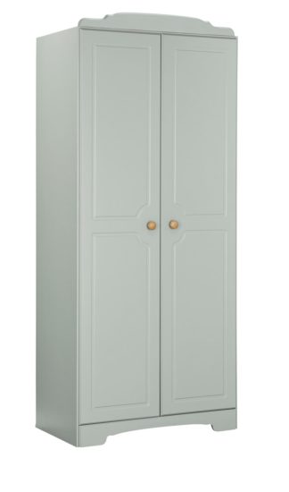 An Image of Argos Home Nordic 2 Door Wardrobe - Grey & Pine