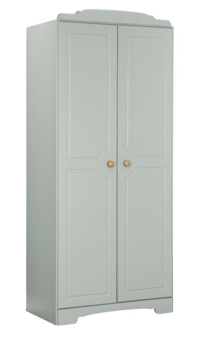 An Image of Argos Home Nordic 2 Door Wardrobe - Grey & Pine