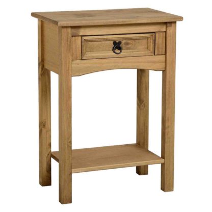 An Image of Corona 1 Drawer Console Table Brown