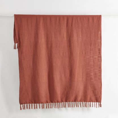 An Image of Cotton Slub Throw Grey