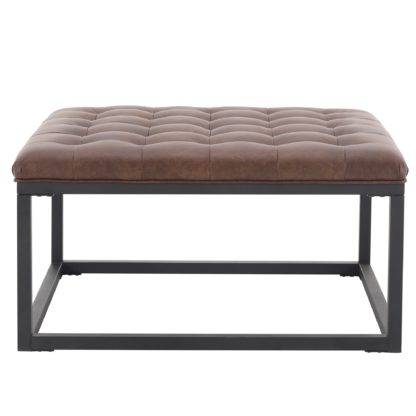 An Image of Fulton Footstool - Brown Brown