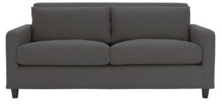 An Image of Habitat Chester 2 Seater Fabric Sofa - Charcoal
