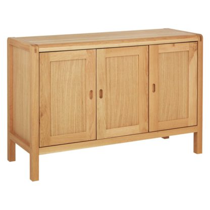 An Image of Habitat Radius 3 Door Oak Sideboard