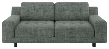 An Image of Habitat Hendricks 2 Seater Fabric Sofa - Grey
