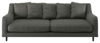 An Image of Habitat Swift 3 Seater Fabric Sofa - Charcoal