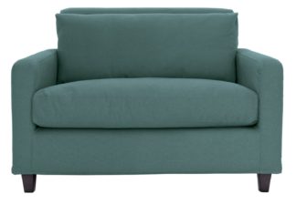 An Image of Habitat Chester Fabric Cuddle Chair - Teal