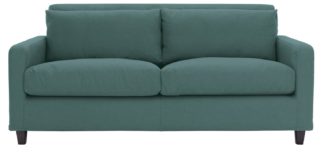 An Image of Habitat Chester 2 Seater Fabric Sofa - Teal