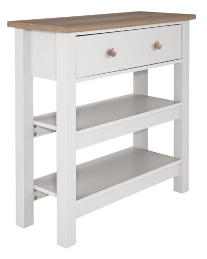 An Image of Habitat Winchester Console Table - Cream Two Tone