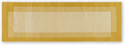 An Image of Caixa Wool Runner, 70 x 200cm, Mustard Yellow