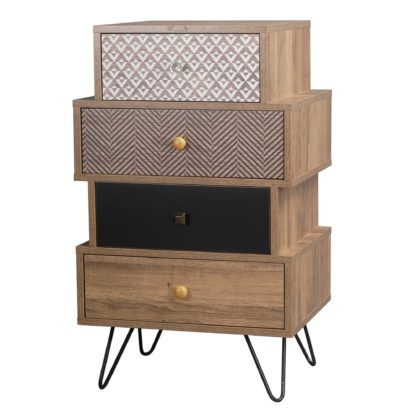 An Image of Casablanca 4 Drawer Chest Brown