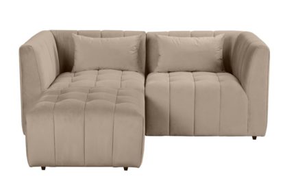 An Image of Essen Two Seat Corner Sofa – Taupe