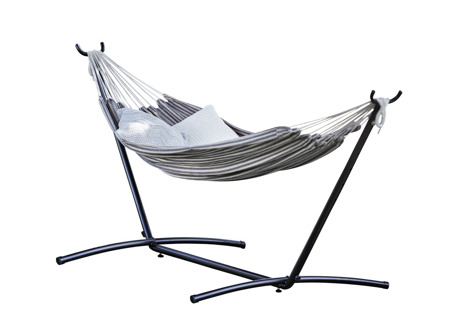 Argos Home Hammock with Metal Stand White Grey Compare Furnishings