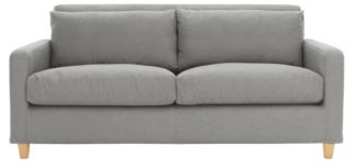 An Image of Habitat Chester 2 Seater Fabric Sofa - Grey