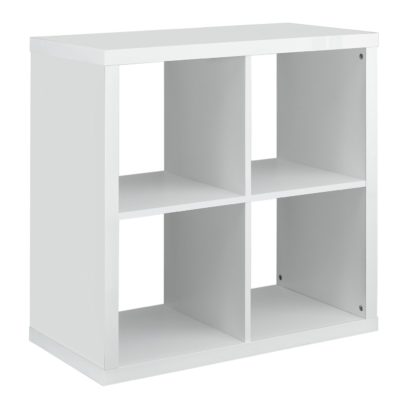 An Image of Habitat Squares Plus 4 Cube Storage Unit - Black