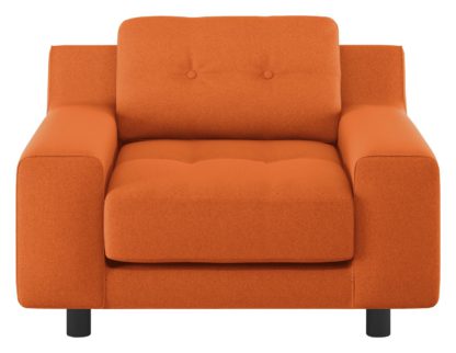 An Image of Habitat Hendricks Teal Fabric Armchair