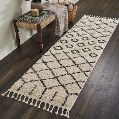 An Image of Moroccan 1 Shaggy Rug Natural