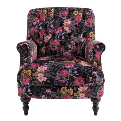 An Image of Habitat Valerie Fabric Accent Chair - Floral