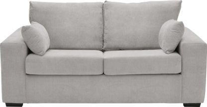 An Image of Habitat Eton 2 Seater Fabric Sofa Bed - Charcoal