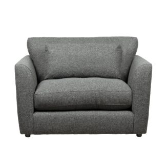 An Image of Esther Fleck Fabric Snuggle Chair Charcoal