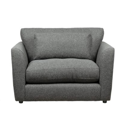 An Image of Esther Fleck Fabric Snuggle Chair Charcoal