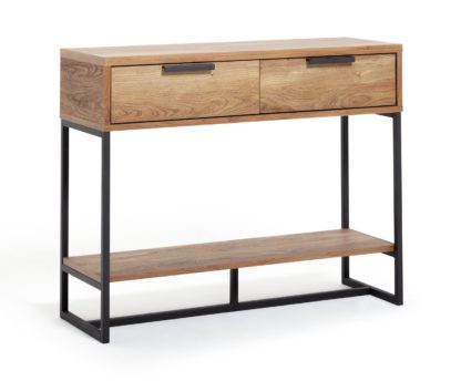 An Image of Habitat Nomad Console Table - Oak