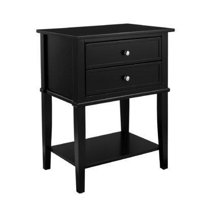 An Image of Franklin Bedside Table Black