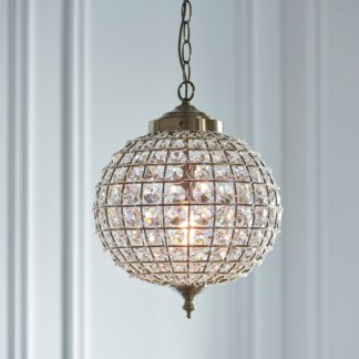 An Image of Lelia Pendant Fitting Antique Brass