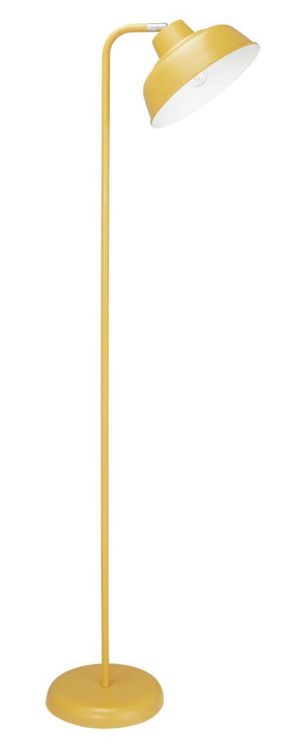 An Image of Argos Home Benson Floor Lamp - Mustard