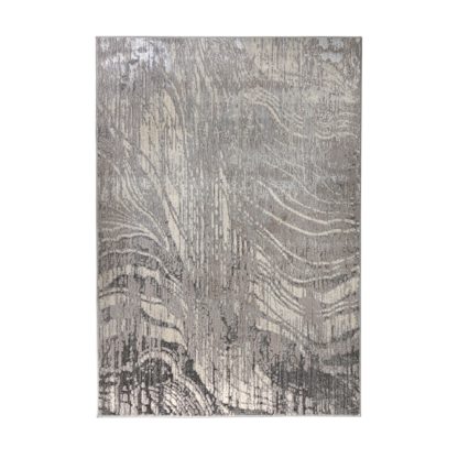 An Image of Arissa Rug Silver and Grey