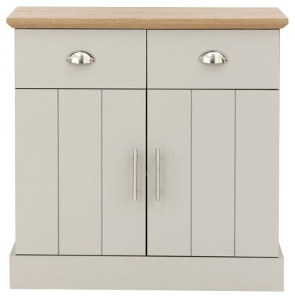 An Image of Easton 2 Door 2 Drawer Compact Sideboard - Grey