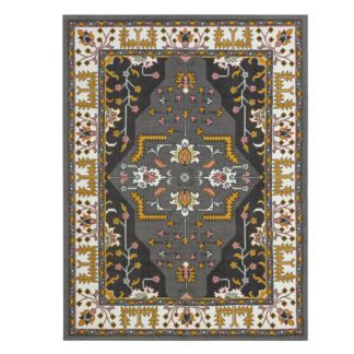 An Image of Habitat Printed Persian Flatweave Rug -120x160cm - Grey