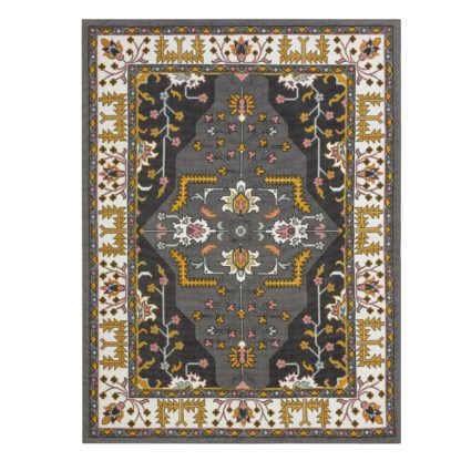 An Image of Habitat Printed Persian Flatweave Rug -120x160cm - Grey