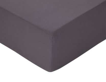 An Image of Argos Home Brushed Cotton 28cm Fitted Sheet - Kingsize