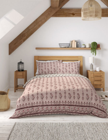 An Image of M&S Cotton Mix Batik Bedding Set