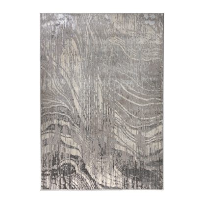 An Image of Arissa Rug Silver and Grey