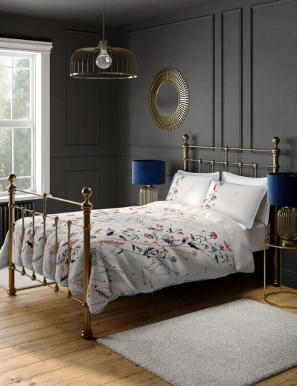 An Image of M&S Pure Cotton Wild Floral Bedding Set