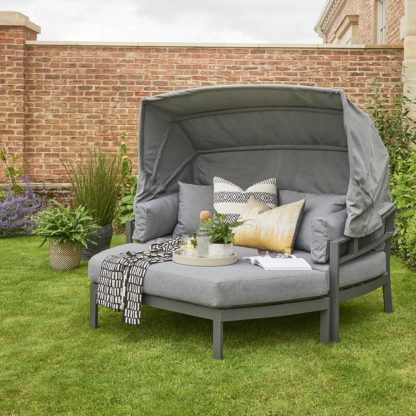 An Image of Titchwell 2 Seater Grey Day Bed Grey