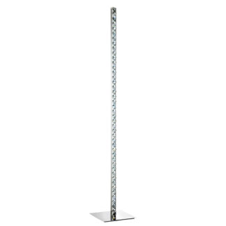 An Image of Emerald Crystal LED Floor Lamp - Chrome and Clear