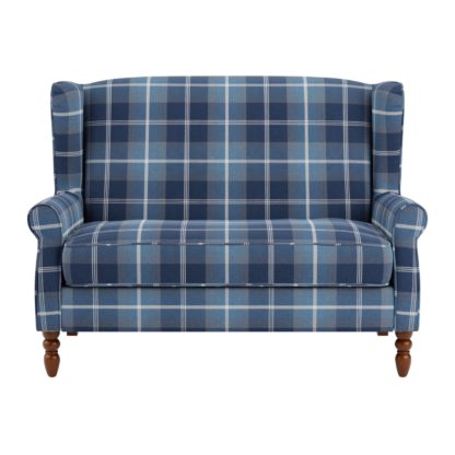 An Image of Oswald Compact 2 Seater Sofa Natural Oswald Wingback