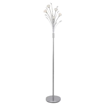 An Image of Glass Flower Floor Lamp