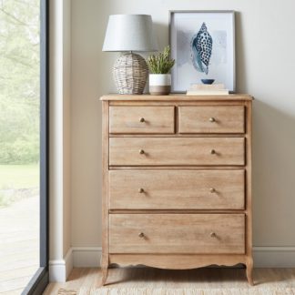 An Image of Giselle 5 Drawer Chest Wood (Brown)