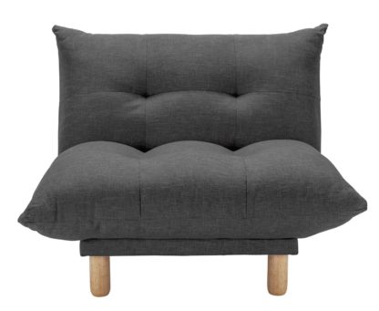 An Image of Habitat Kota Fabric Armchair - Charcoal