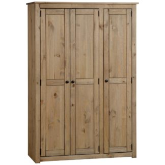 An Image of Panama Triple Wardrobe Natural