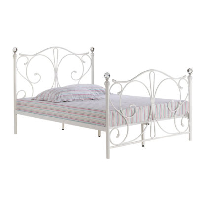 An Image of Florence Double Bed - White