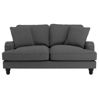 An Image of Beatrice Fabric 2 Seater Sofa Charcoal