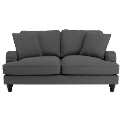 An Image of Beatrice Fabric 2 Seater Sofa Charcoal