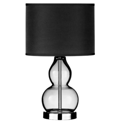 An Image of Smoke Grey Glass Table Lamp