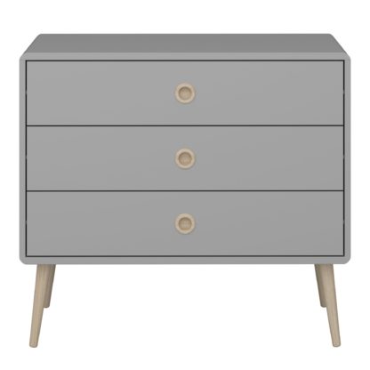 An Image of Softline 3 Drawer Chest Black