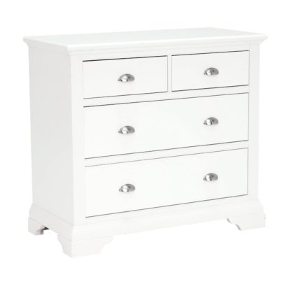 An Image of Carrington 2+2 Drawer Chest, White